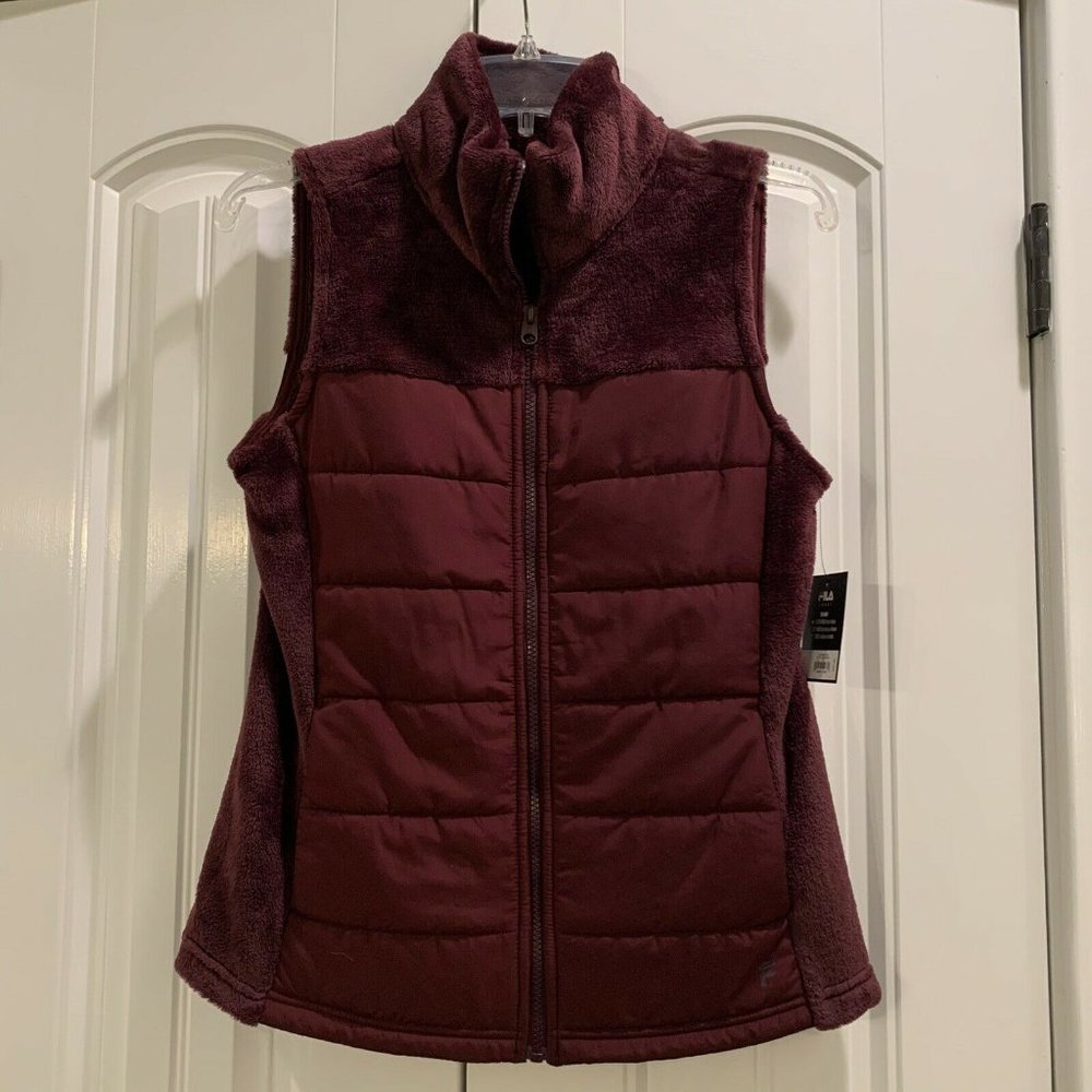 NEW Fila Tru-Warm Maroon Vest XS